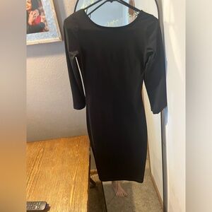 black cocktail dress